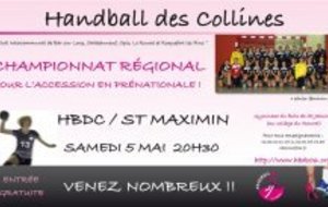 1er match du championnat régional ce samedi