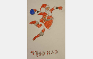 Thomas, jeune joueur des U11G, a été bien inspiré, encore un très beau dessin !