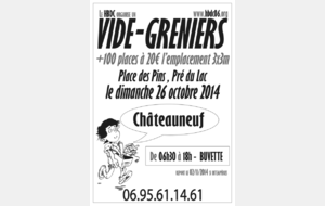 Vide-grenier du HBDC à Châteauneuf