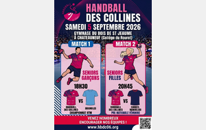 Séniors Filles et Séniors Garçons : matchs à domicile ce samedi !