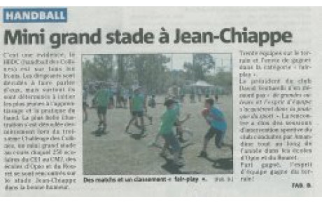 Mini grand stade du HBDC : 250 enfants !!