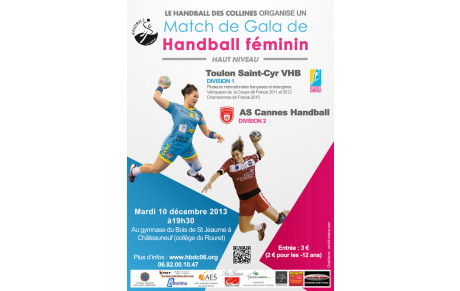 Un énorme match de Gala aux Collines : TOULON ST CYR VHB / AS CANNES HB !!!