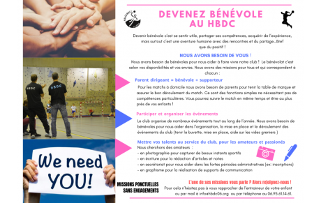 DEVENEZ BÉNÉVOLE